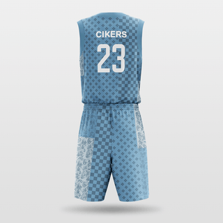 Blue Cashew Sublimated Basketball Set