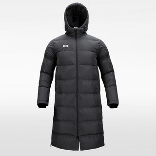 Youth Long Puffer Jacket Black