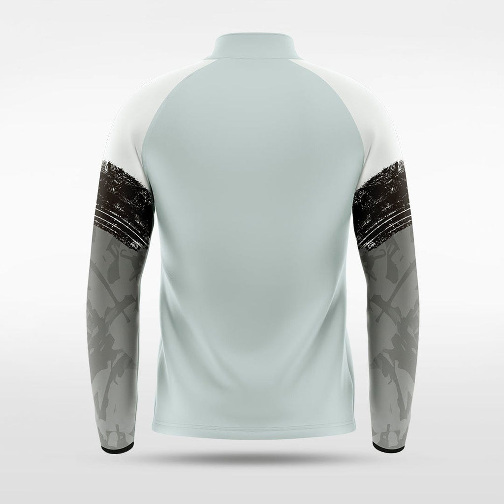 Grey Embrace Splash Full-Zip Jacket Design