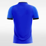 Custom Blue and Black Men's Sublimated Soccer Jersey Mockup