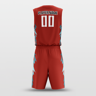 Red Custom Spark Basketball Uniform