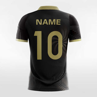 Custom Yellow & Black Men's Sublimated Soccer Jersey