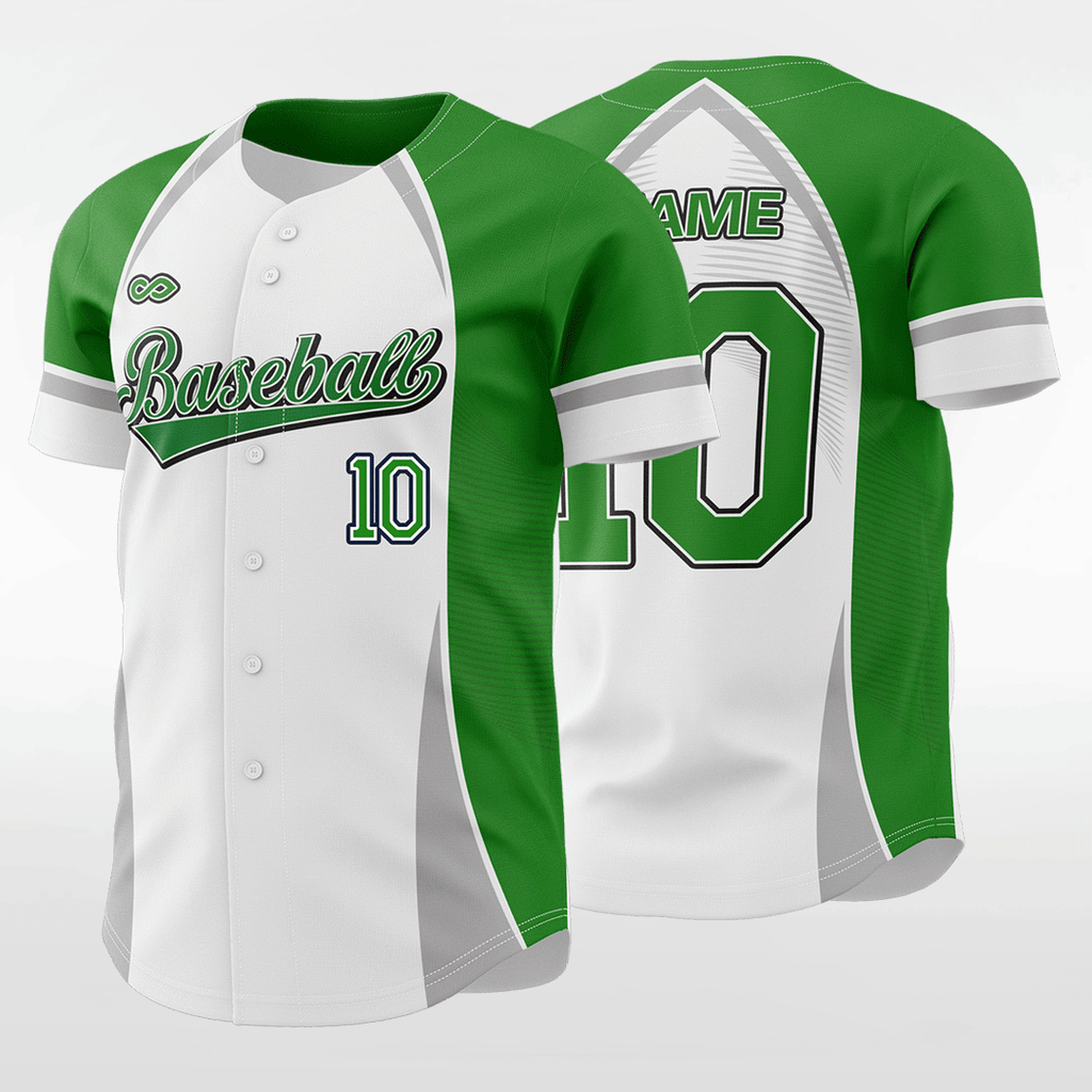 Green Ghost Sublimated Baseball Jersey