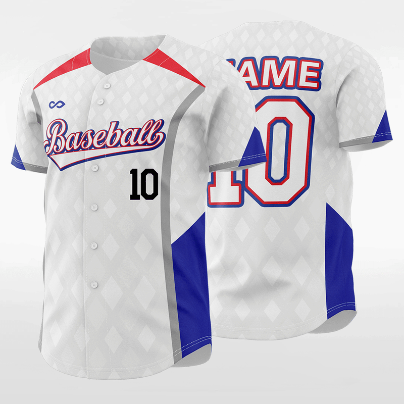 Crown-Customized Sublimated Button Down Baseball Jersey-XTeamwear