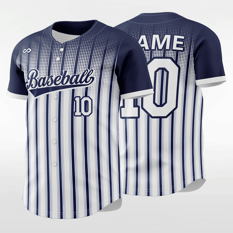 Custom Blue White Pinstripe White Blue Baseball Jerseys For Men & Wome