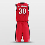 Custom Sublimation Printing Basketball Set Red