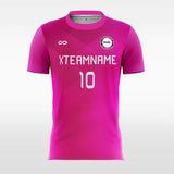 Custom Pink Fluorescent Sublimated Soccer Jersey