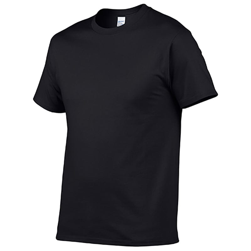 Black 170GSM Heavyweight T-Shirt Print Design 