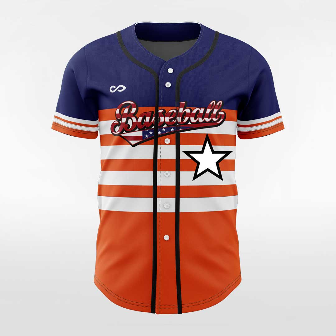 Classic2-Customized Sublimated Button Down Baseball Jersey-XTeamwear