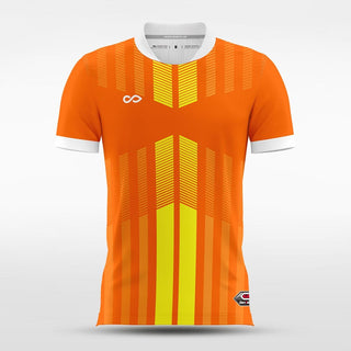 Custom Orange Men's Soccer Jersey