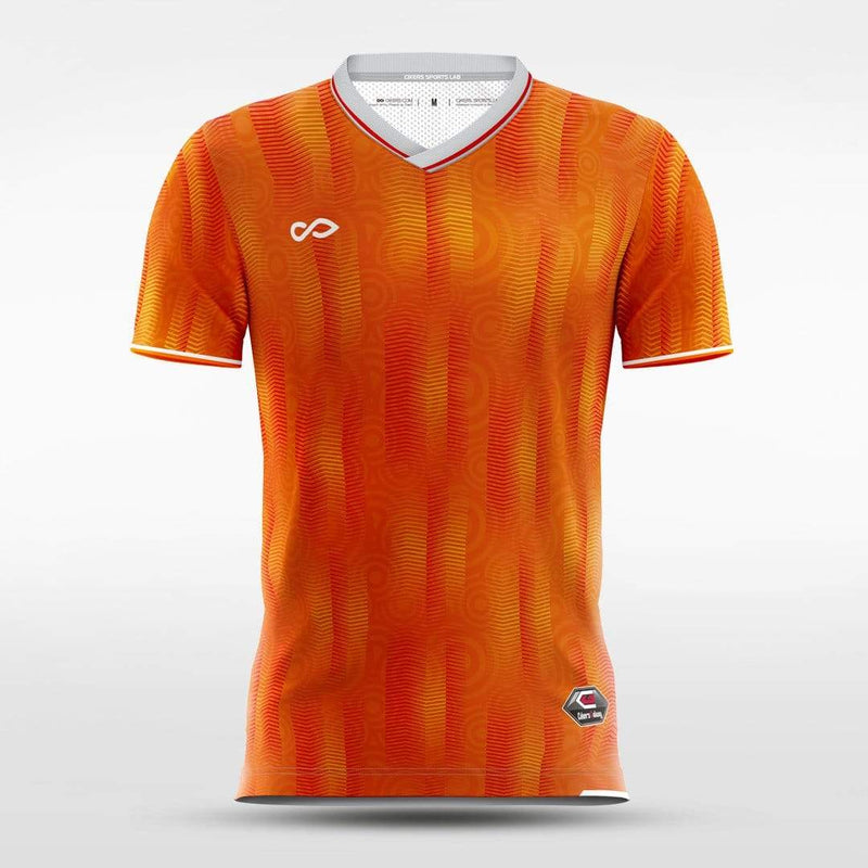 Design Orange Soccer Jerseys, Orange Football Shirts Print-XTeamwear