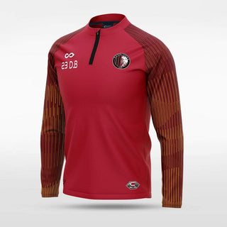 Red Embrace Orbit Custom 1/4 Zip Top