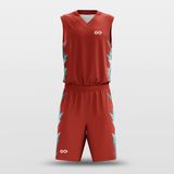 Red Customized Spark Basketball Set