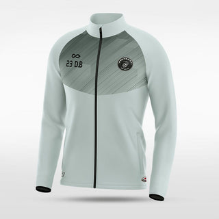 Grey Embrace Mirror Customized Full-Zip Jacket Design