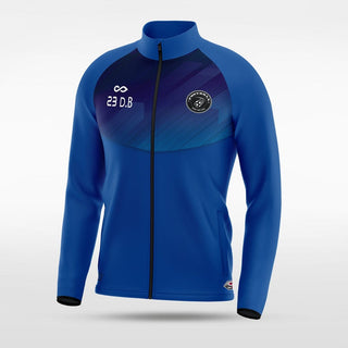 Blue Embrace Mirror Full-Zip Jacket Design