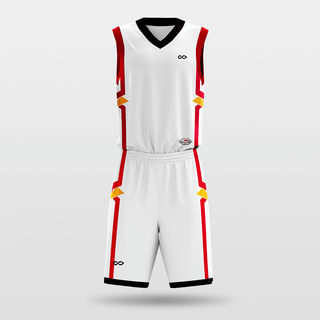 White Hero Customized Basketball Set