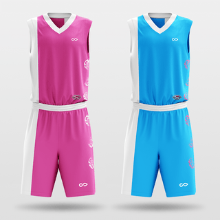 Pink&Blue Tai Chi Basketball Set Design