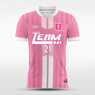 Custom Pink Men's Soccer Jersey