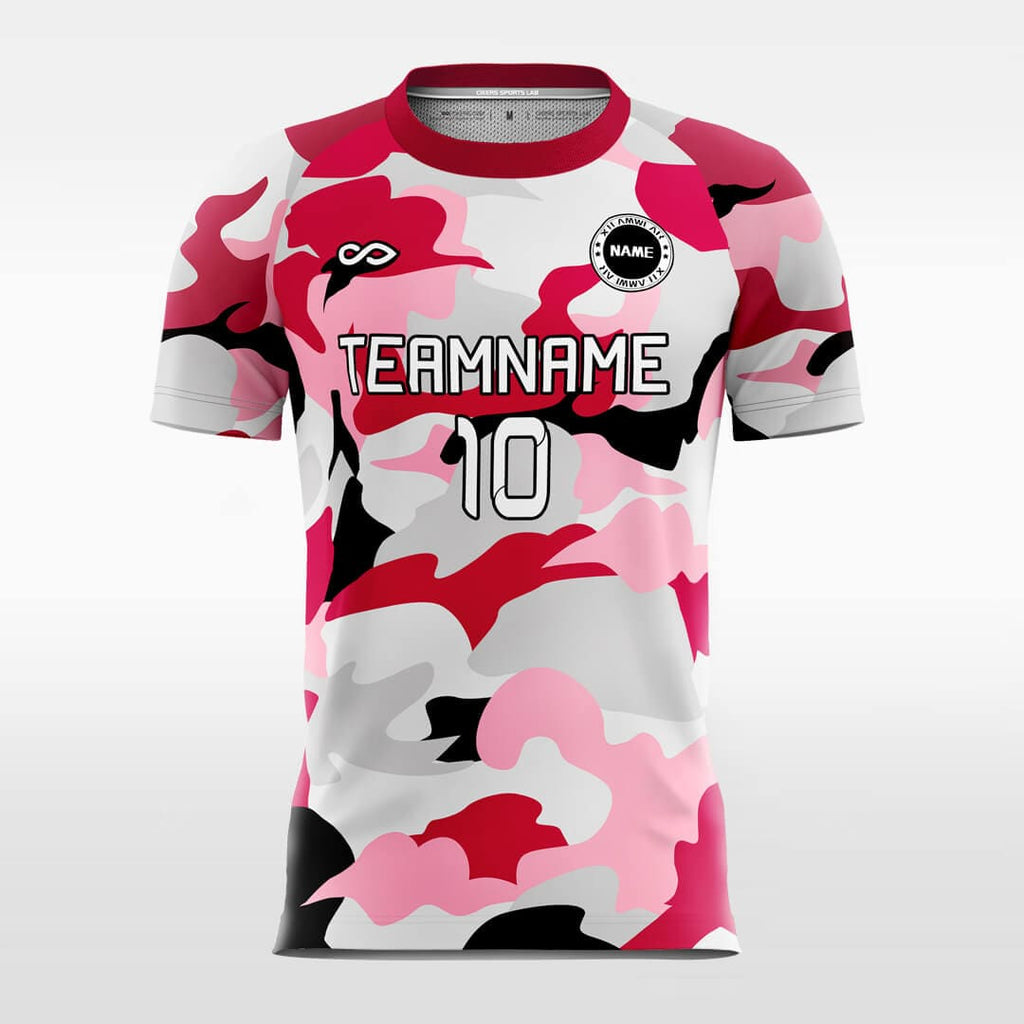 Design Pink Soccer Jerseys, Pink Football Uniforms Print-XTeamwear