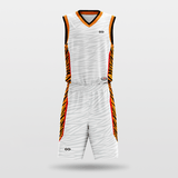 Customized Tiger stripes Basketball Set