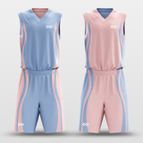 Pink&Blue Classic28 Sublimated Basketball Set