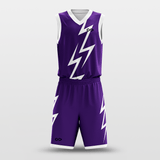 Purple Thunder Sublimated Basketball Team Set