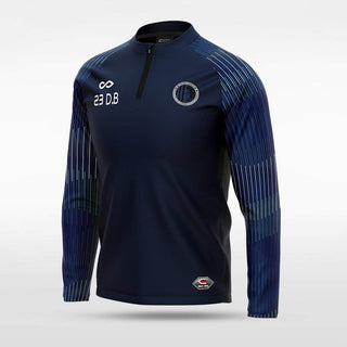 Navy Embrace Orbit Men 1/4 Zip Jersey Design