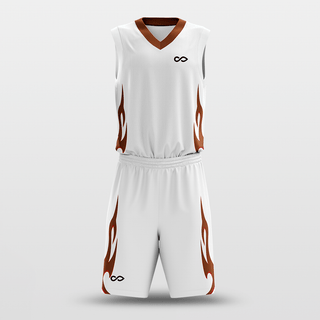 White Sublimated Basketball Set