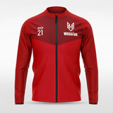 Red Historic Greek Full-Zip Jacket for Team