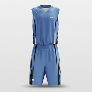 Blue Spread Wings Sublimated Basketball Set