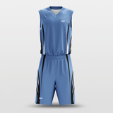 Blue Spread Wings Sublimated Basketball Set