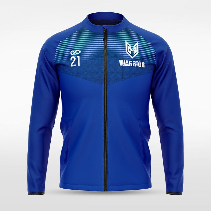 Blue Historic Greek Full-Zip Jacket Design