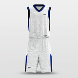 Customized White Tiger Basketball Set