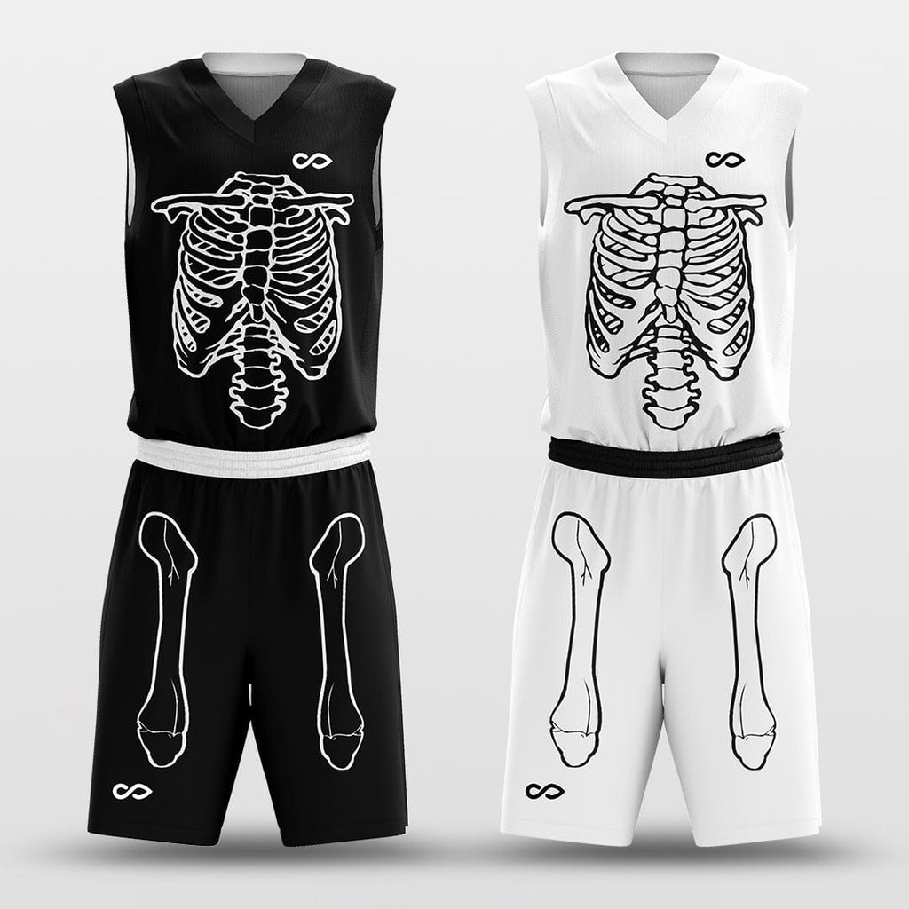 Reversible Basketball Uniforms Black and White