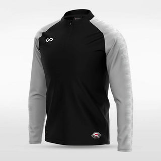 Black Embrace Radiance Men 1/4 Zip Jersey Design