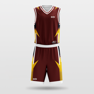 Red Armor Sublimated Basketball Team Set