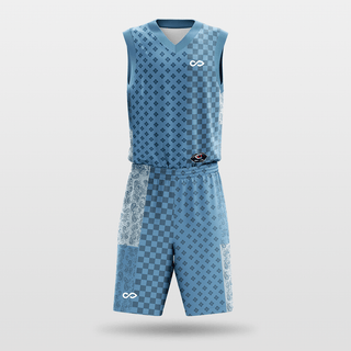 Blue Cashew Sublimated Basketball Team Set