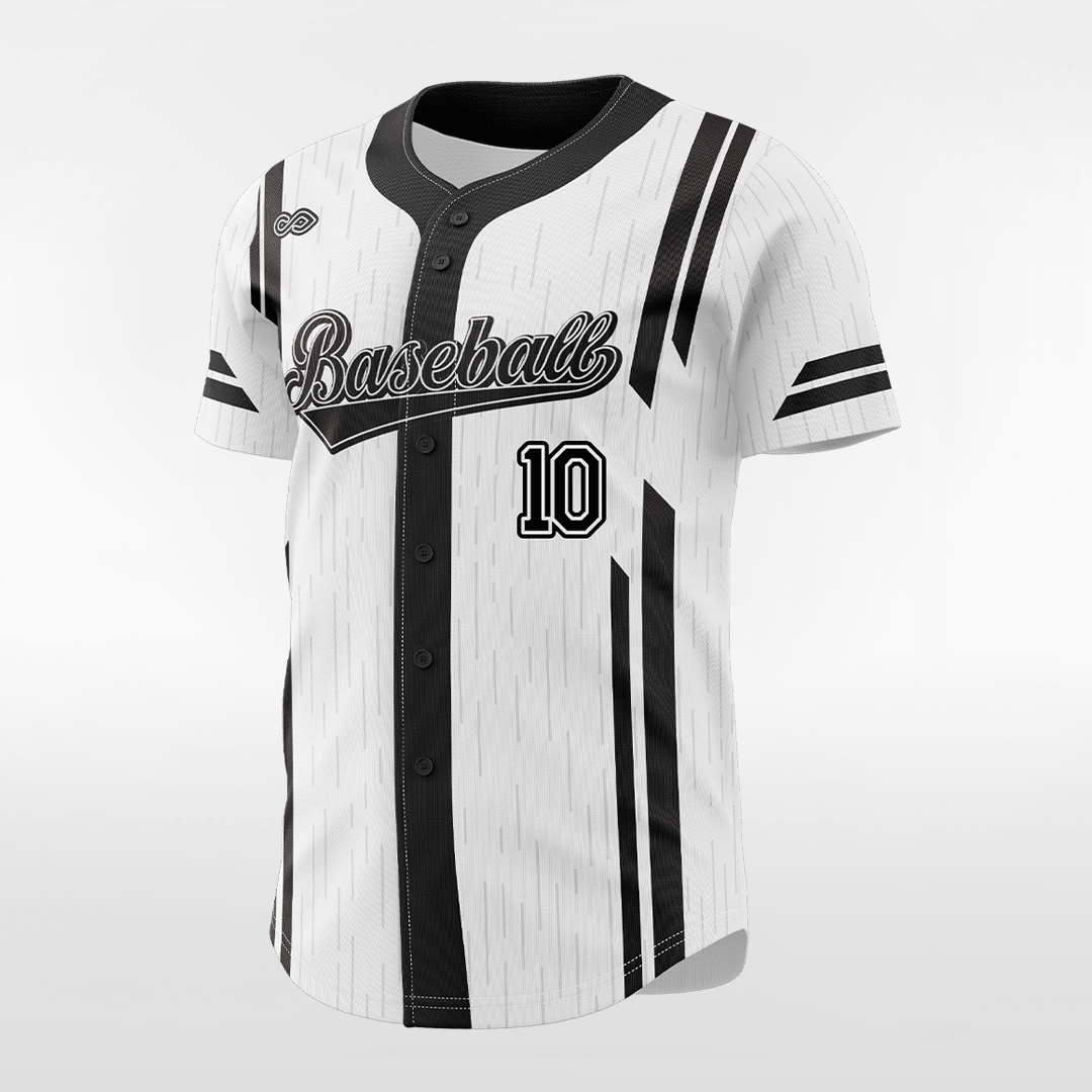 Black Square-Custom Sublimated Button Down Baseball Jersey-XTeamwear