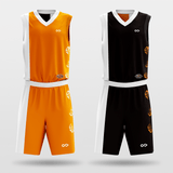 Orange&Black Tai Chi Customized Basketball Set