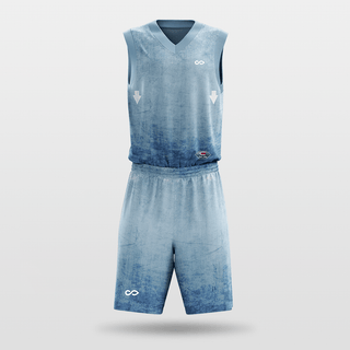 Light Blue Sublimated Basketball Set