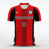 Red and Black Football Shirts Design