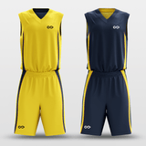 Yellow&NavyClassic20 Sublimated Basketball Set