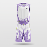 Light Purple Thorns Sublimated Basketball Set
