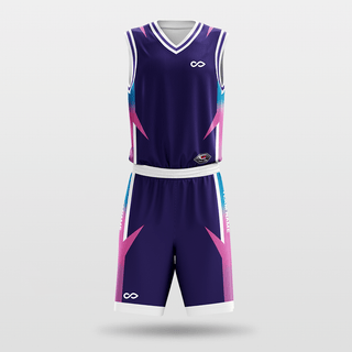 Purple Armor Sublimated Basketball Team Set