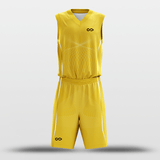 Latitude and Longitude Basketball Set Design Yellow