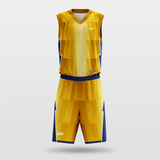 Yellow Sublimated Basketball Set