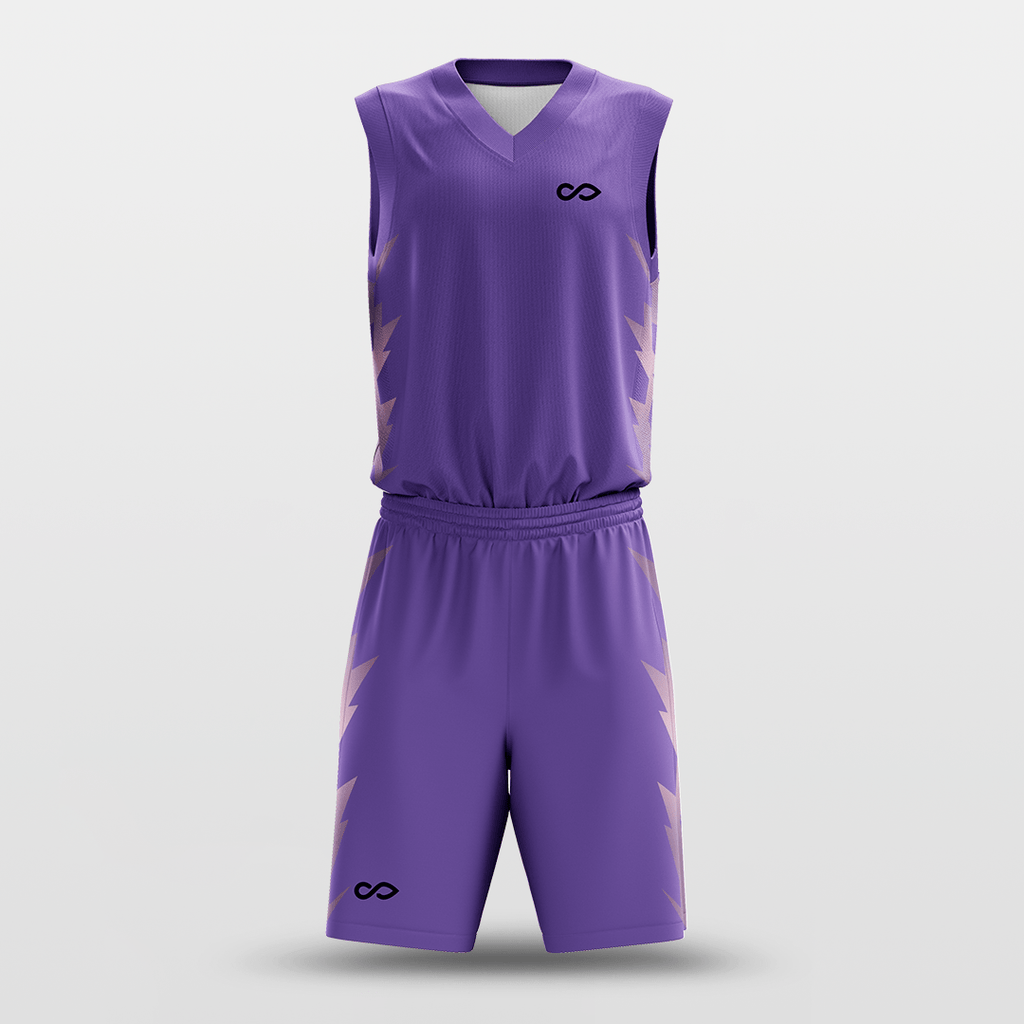 Purple Customized Spark Basketball Set
