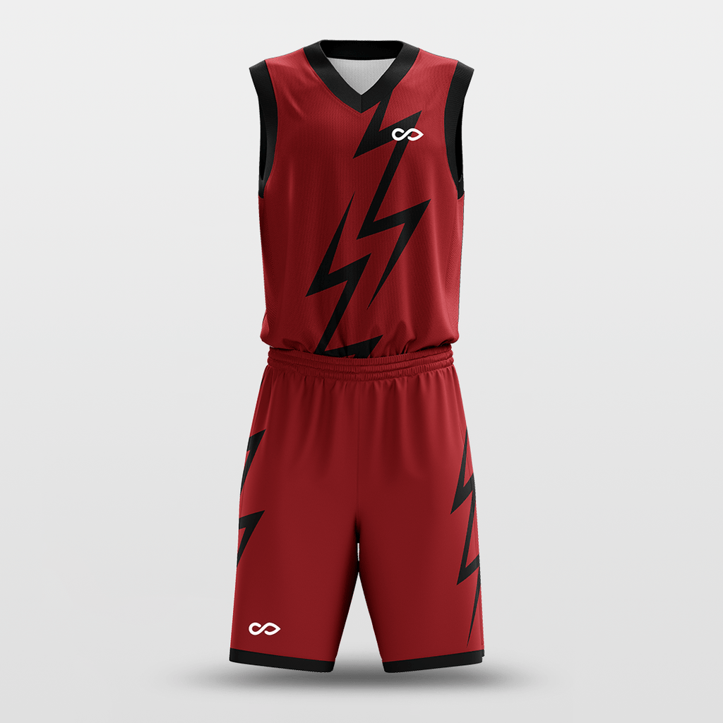 Red Thunder Basketball Set for Team