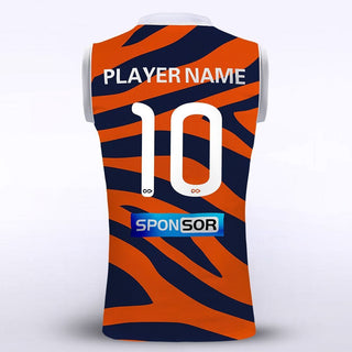 Orange Custom Sublimated Football Vest Design