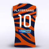 Orange Custom Sublimated Football Vest Design